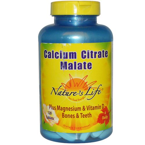 Nature's Life, Calcium Citrate Malate, 120 Tablets Review