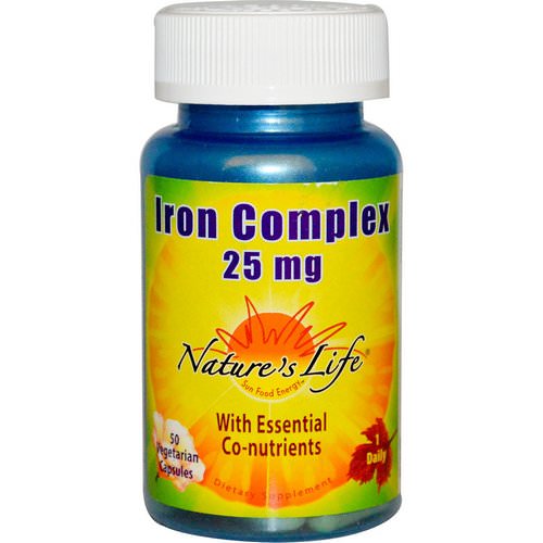 Nature's Life, Iron Complex, 25 mg, 50 Veggie Caps Review