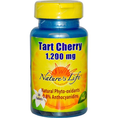 Nature's Life, Tart Cherry, 1,200 mg, 30 Tablets Review