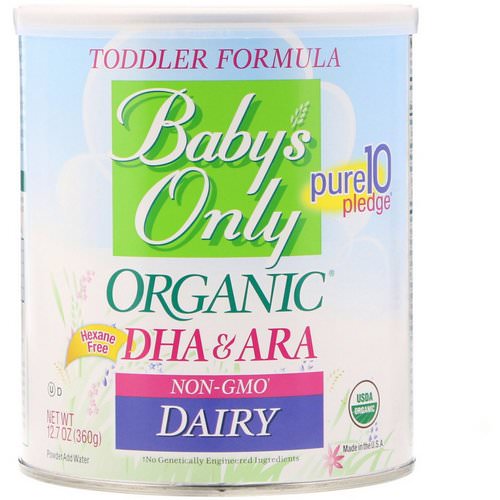Nature's One, Baby's Only Organic, Toddler Formula, DHA & ARA, Dairy, 12.7 oz (360 g) Review