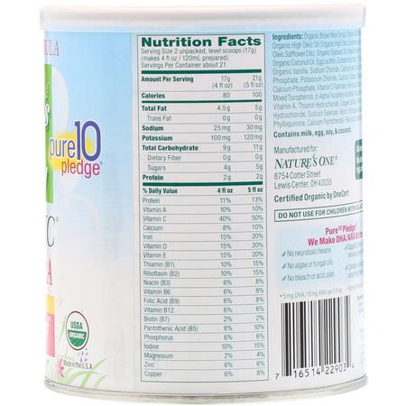 Mjölkpulver, Formel, Barnfoder, Barn: Nature's One, Organic Toddler Formula, LactoRelief, 12.7 oz (360 g)