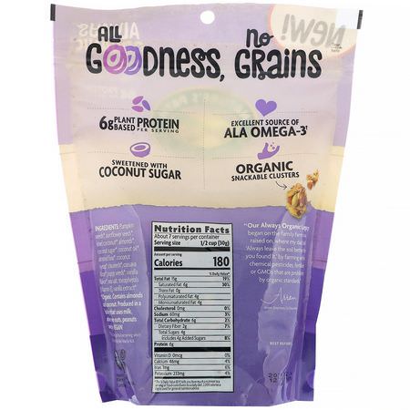 Granola, Frukostmat, Spannmål: Nature's Path, Grain Free Granola, Vanilla Poppy Seed, 8 oz (227 g)