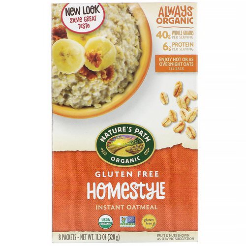 Nature's Path, Organic Instant Oatmeal, Homestyle, 8 Packets, 11.3 oz (320 g) Review
