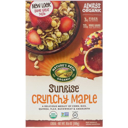 Nature's Path, Organic, Sunrise Crunchy Maple Cereal, Gluten Free, 10.6 oz (300 g) Review