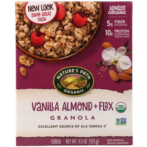 Nature's Path, Organic, Vanilla Almond + Flax Granola Cereal, 11.5 oz (325 g) Review