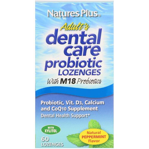 Nature's Plus, Adult's Dental Care Probiotic, Natural Peppermint Flavor, 60 Lozenges Review