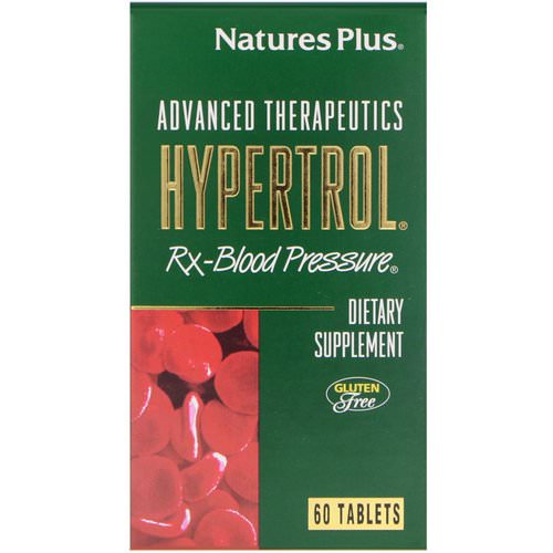 Nature's Plus, Advanced Therapeutics, Hypertrol, RX Blood Pressure, 60 Tablets Review