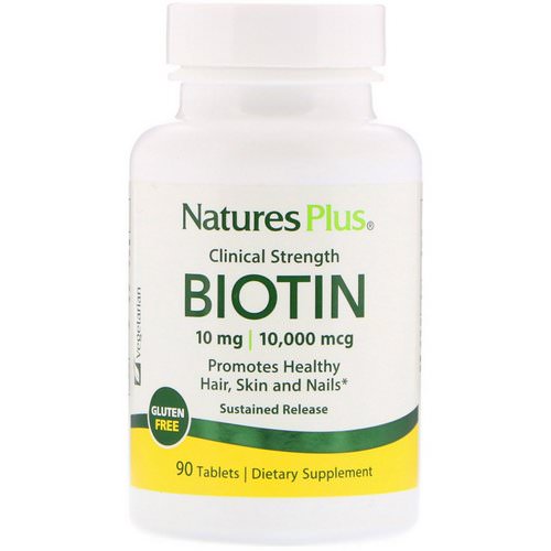 Nature's Plus, Biotin, Sustained Release, 90 Tablets Review
