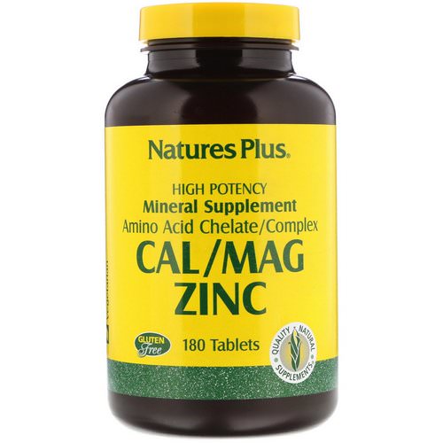 Nature's Plus, Cal/Mag Zinc, 180 Tablets Review