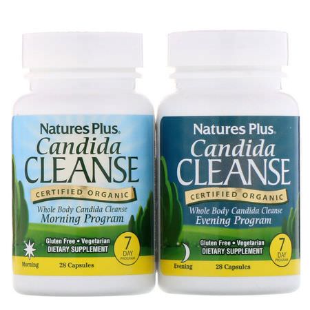 Nature's Plus Detox Cleanse Candida Yeast Formulas - Jäst, Candida, Kvinnors Hälsa, Rengör