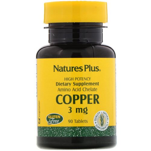 Nature's Plus, Copper, 3 mg, 90 Tablets Review