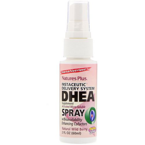 Nature's Plus, DHEA Spray, Instaceutic Delivery System, Natural Wild Berry, 2 fl oz (60 ml) Review