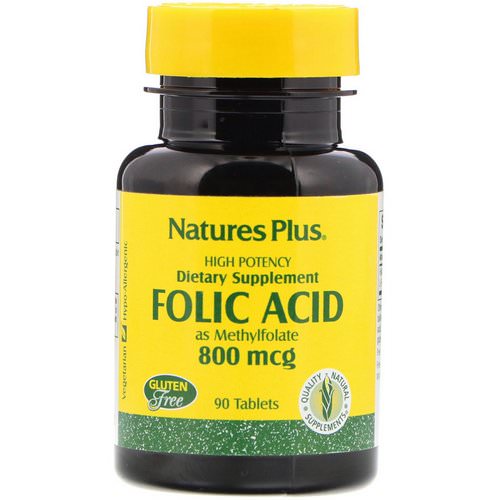 Nature's Plus, Folic Acid, 800 mcg, 90 Tablets Review