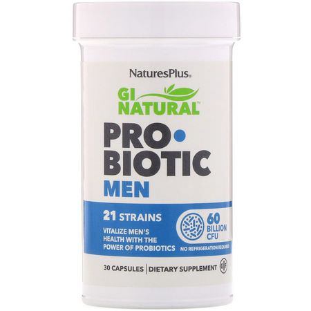 Nature's Plus Probiotic Formulas Men's Formulas - Mäns, Mäns Hälsa, Probiotika, Matsmältning