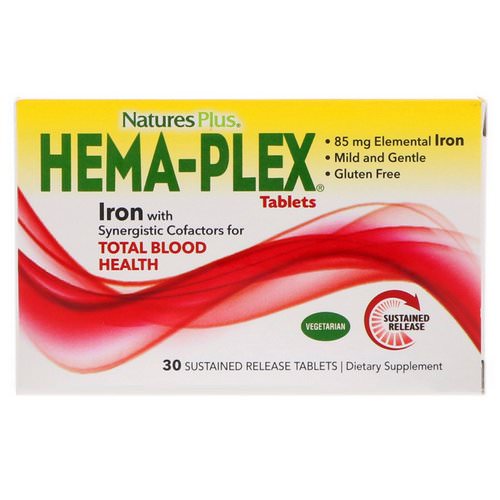 Nature's Plus, Hema-Plex, 30 Sustained Release Tablets Review