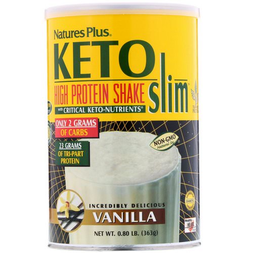 Nature's Plus, Keto Slim, High Protein Shake, Vanilla, 0.80 lb (363 g) Review