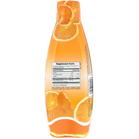 Influensa, Hosta, Kall, Askorbinsyra: Nature's Plus, Liquid C Supplement, Natural Orange Flavor, 1000 mg, 30 fl oz (887.10 ml)