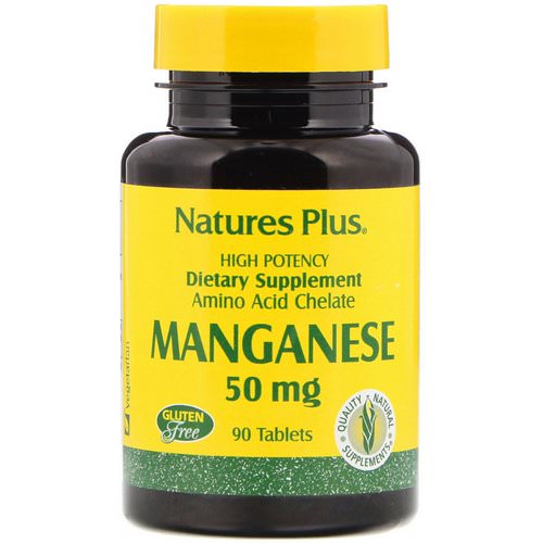 Nature's Plus, Manganese, 50 mg, 90 Tablets Review