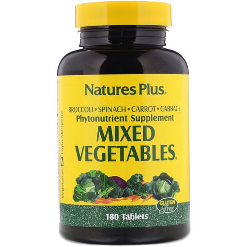 Nature's Plus, Mixed Vegetables, 180 Tablets Review
