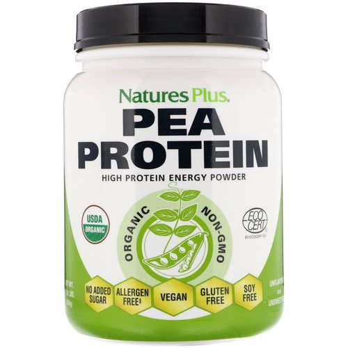 Nature's Plus, Organic Pea Protein Powder, 1.10 lbs (500 g) Review