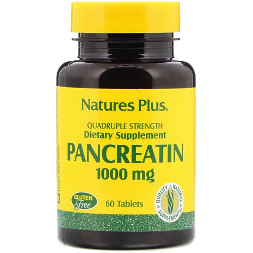 Nature's Plus, Pancreatin, 1000 mg, 60 Tablets Review