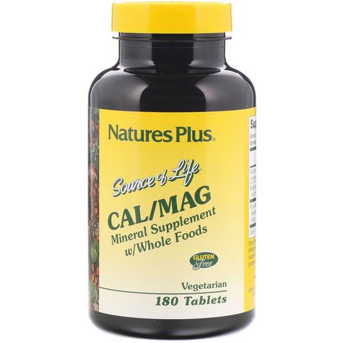 Nature's Plus, Source of Life, Cal/Mag, Mineral Supplement w/ Whole Foods, 180 Tablets Review