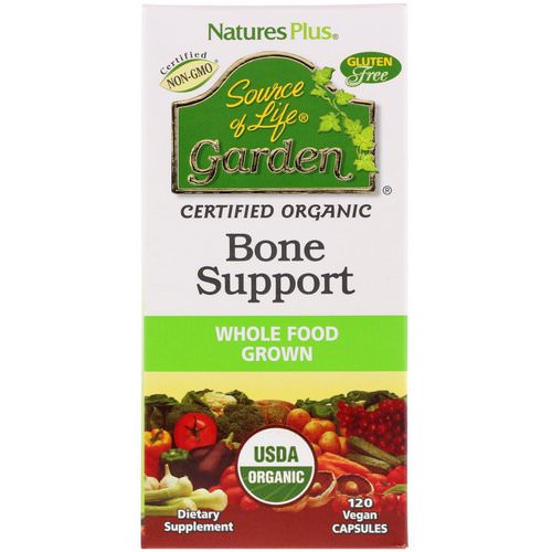 Nature's Plus, Source of Life Garden, Organic Bone Support, 120 Vegan Capsules Review