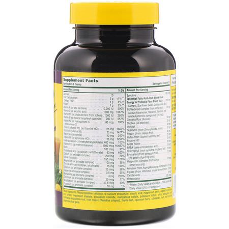 Multivitaminer, Kosttillskott: Nature's Plus, Source of Life, Multi-Vitamin & Mineral Supplement, No Iron, 180 Tablets