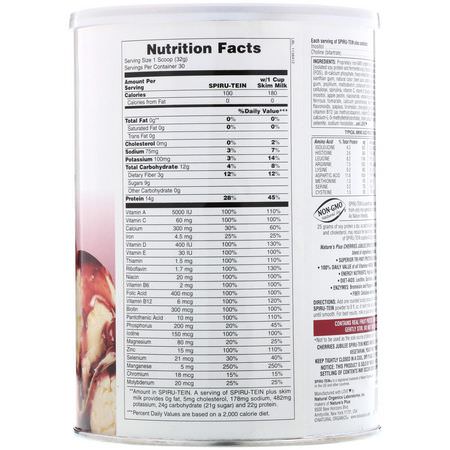 Måltidsersättningar, Vikt, Kost, Kosttillskott: Nature's Plus, Spiru-Tein, High Protein Energy Meal, Cherries Jubilee, 2.1 lbs (960 g)