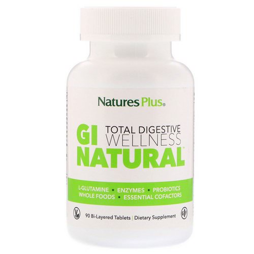 Nature's Plus, Total Digestive Wellness, GI Natural, 90 Bi-Layered Tablets Review