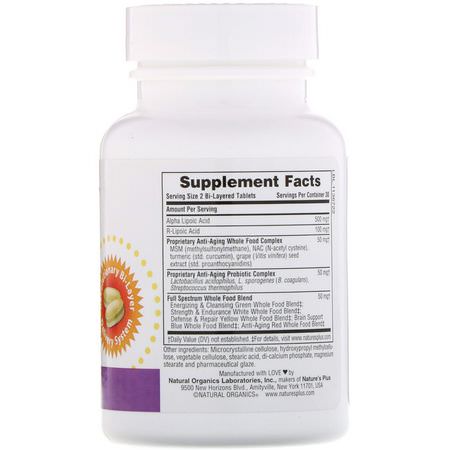 Alpha Lipoic Acid, Antioxidants, Supplements: Nature's Plus, Ultra Lipoic, 60 Mini Tabs