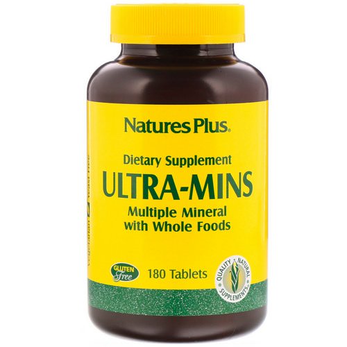 Nature's Plus, Ultra-Mins, Multiple Mineral with Whole Foods, 180 Tablets Review