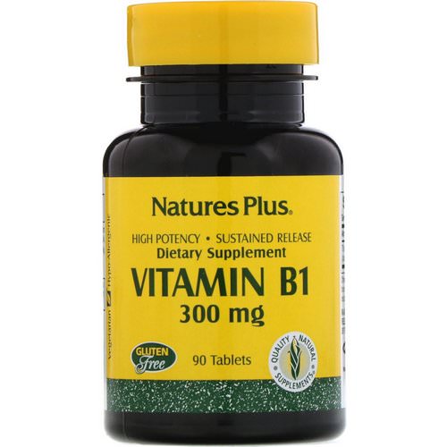 Nature's Plus, Vitamin B-1, 300 mg, 90 Tablets Review