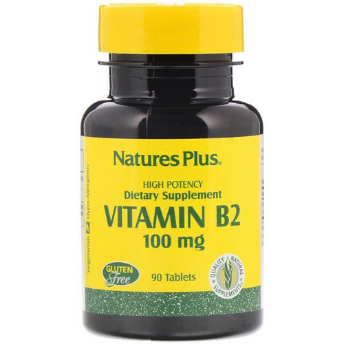 Nature's Plus, Vitamin B-2, 100 mg, 90 Tablets Review
