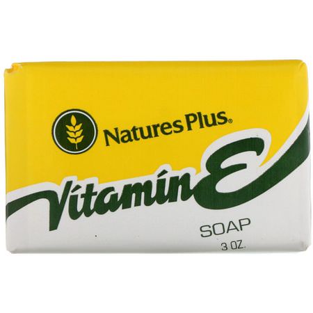 Bar Tvål, Dusch, Bad: Nature's Plus, Vitamin E Soap, 1,000 IU, 3 oz
