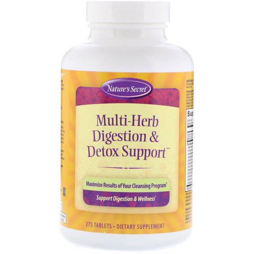 Nature's Secret, Multi-Herb Digestion & Detox Support, 275 Tablets Review