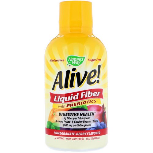 Nature's Way, Alive! Liquid Fiber with Prebiotics, Pomegranate-Berry Flavored, 16 fl oz (480 ml) Review