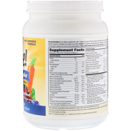 Sojaprotein, Växtbaserat Protein, Sportnäring: Nature's Way, Alive! Ultra-Shake, Vanilla Flavored, 2.1 lbs (945 g)