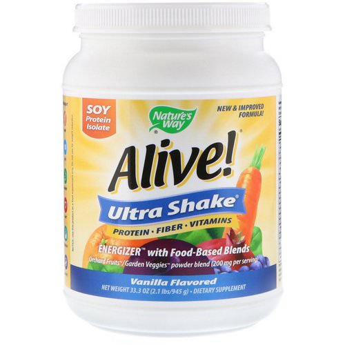 Nature's Way, Alive! Ultra-Shake, Vanilla Flavored, 2.1 lbs (945 g) Review