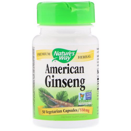 Nature's Way, American Ginseng, 550 mg, 50 Vegetarian Capsules Review