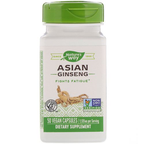 Nature's Way, Asian Ginseng, 1,120 mg, 50 Vegan Capsules Review
