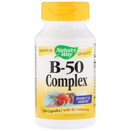 Nature's Way, B-50 Complex with B2 Coenzyme, 100 Capsules Review