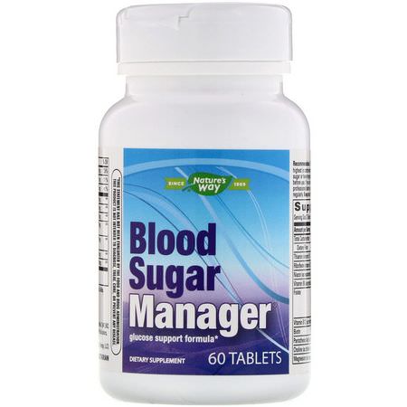 Nature's Way Blood Support Formulas Blood Sugar Formulas - Blodsocker, Blodstöd, Kosttillskott