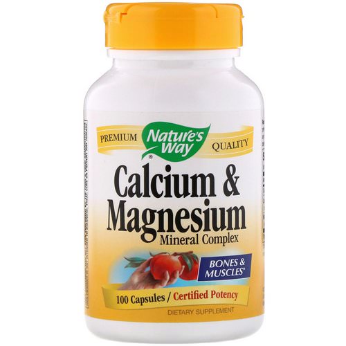 Nature's Way, Calcium & Magnesium Mineral Complex, 100 Capsules Review