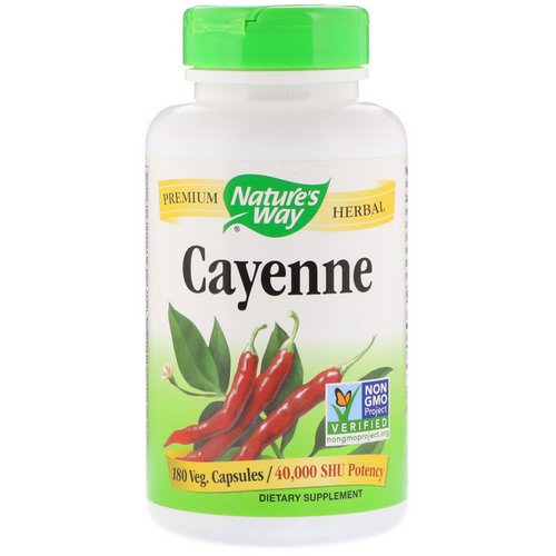 Nature's Way, Cayenne, 180 Veg. Capsules Review