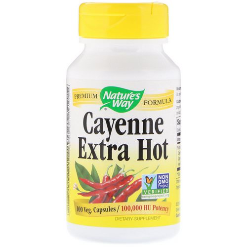 Nature's Way, Cayenne Extra Hot, 100 Veg. Capsules Review
