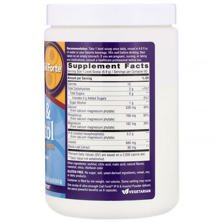 Inositol, Vitamin B, Vitaminer, Ip6: Nature's Way, Cell Forte, IP-6 & Inositol, Ultra Strength Powder, Citrus Flavored, 14.6 oz (414 g)