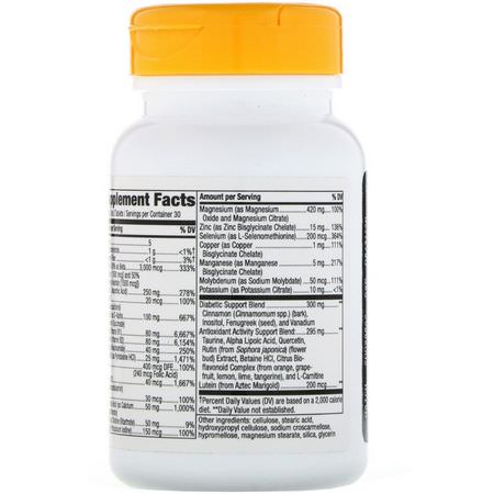 Multivitaminer, Kosttillskott: Nature's Way, Completia, Diabetic Complete Multi-Vitamin, Iron Free, 60 Tablets