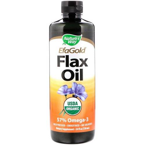 Nature's Way, EFAGold, Organic, Flax Oil, 24 fl oz (720 ml) Review