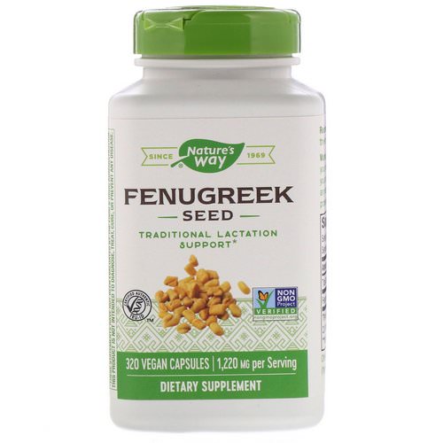 Nature's Way, Fenugreek Seed, 1,220 mg, 320 Vegan Capsules Review